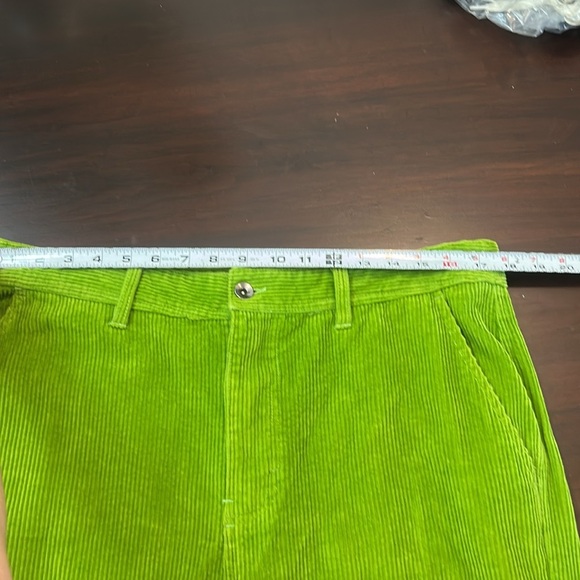 Paterson Wide Leg Green Corduroy Skate Pants Size 32 Men’s Made for Play - Picture 12 of 16